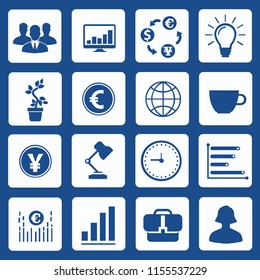 Business and strategy vector icon set design