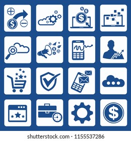 Business and strategy vector icon set design