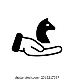 Icono vectorial de estrategia de negocio que puede fácilmente modificar o editar

