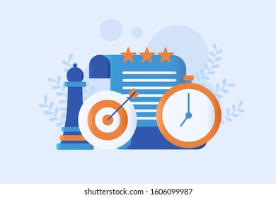 business strategy vector illustration flat design