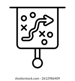 Business Strategy Vector Line Icon Design