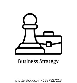 Geschäftsstrategie, Vektorgrafik Design Illustration. Symbol auf weißem Hintergrund EPS10-Datei