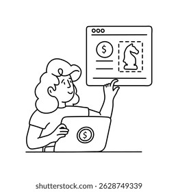 Ilustraciones del esquema del Vector de Estrategia Empresarial. Archivo EPS 10