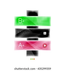 Business stripes geometric infographics box. Abstract geometric infographics layout. Glass modern universal template.