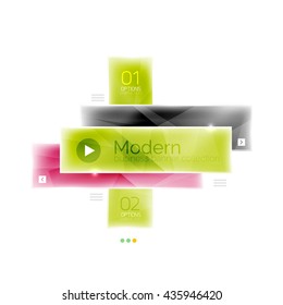 Business stripes geometric infographics box. Abstract geometric infographics layout. Glass modern universal template.
