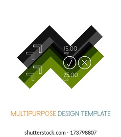 Designvorlage für die Gestaltung von Geschäftsstreifen einzeln auf Weiß