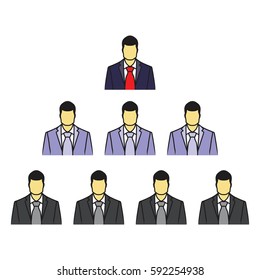 business structure ,hierarchy icon 