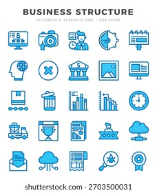 Business Structure icon pack for your website. mobile. presentation. and logo design.