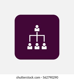 business structure icon vector, can be used for web and mobile design