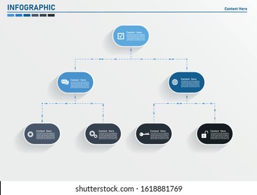 Business structure of organization.Organization Chart Infographics, People Icon, Business Structure.

