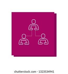 Business structure Vector Line Icon