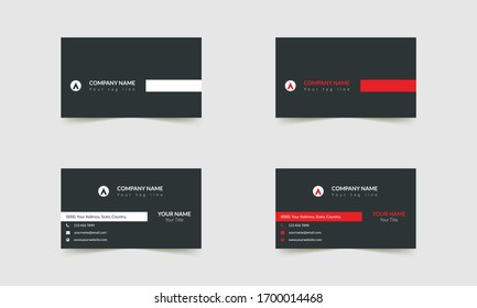 Business Style Colorful Creative and Minimal Business Card Design Template and Vector Pro Illustration