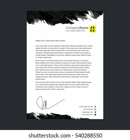 business style corporate letterhead