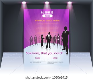 Business Style Flyer Vector Template