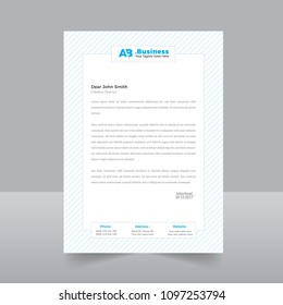 Business style letter head templates for your project design, Vector illustration.