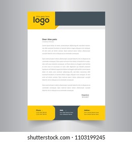 Business style letter head templates for your project design, Vector illustration.
