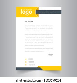 Business style letter head templates for your project design, Vector illustration.
