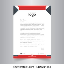 Business style letter head templates for your project design, Vector illustration.