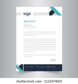 Business style letter head templates for your project design, Vector illustration
