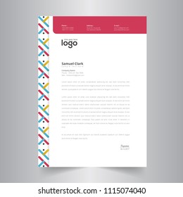Business style letter head templates for your project design, Vector illustration