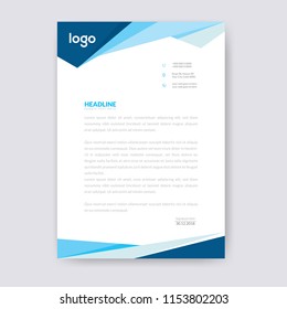 Business style letter head templates for your project design, Vector illustration.