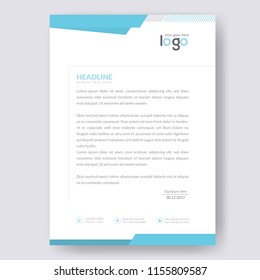 Business style letter head templates for your project design, Vector illustration.
