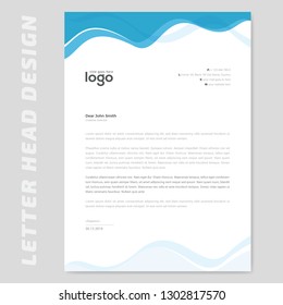Business style letter head templates for your project design, Vector illustration. - Vector