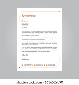 Business style letter head templates for your project design, Vector illustration.