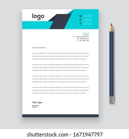 Business style letter head templates for your project design, Vector illustration template.