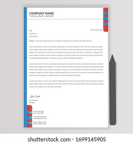 Business style letter head templates for your project design, Vector illustration.