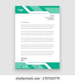 Business style letter head templates for your project design, Vector illustration.