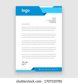 Business style letter head templates for your project design, Vector illustration.