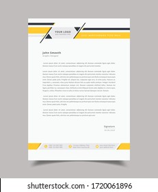 Business Style Letter Head Templates For Your Project Design, Vector Illustration.