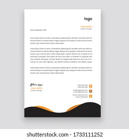 Business style letter head templates for your project design, Vector illustration.
