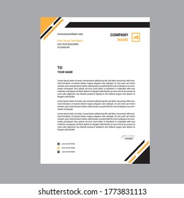 Business style letter head templates for your project design, Vector illustration .eps