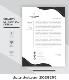 Business Style Letter Head Templates. Clean and simple Business Letterhead Design. Vector illustration design. EPS 10