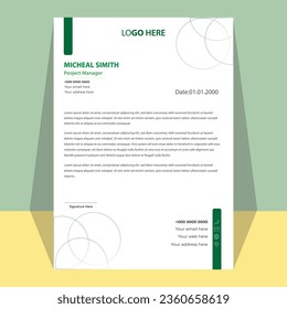 Business style letter head templates for your project design illustration