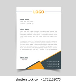 Business style letterhead design, corporate and Abstract template. eps10  