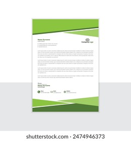 Business style letterhead design, Corporate Business Letterhead, Elegant and minimalist style letterhead template design full Vector.