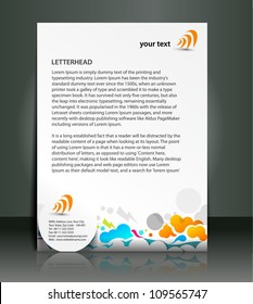 Business style letterhead templates for your project design.