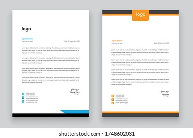 Business style letterhead templates for your project design
