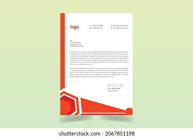 Business style letterhead templates for your project design. Vector illustration.