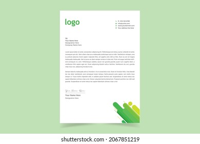 Business style letterhead templates for your project design. Vector illustration.