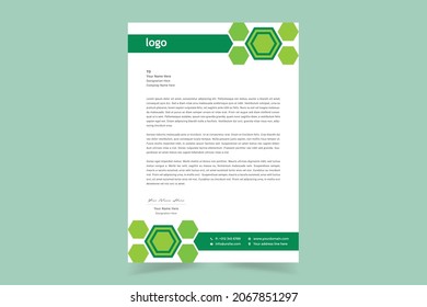 Business style letterhead templates for your project design. Vector illustration.