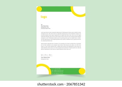 Business style letterhead templates for your project design. Vector illustration.