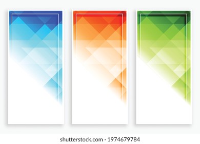 business style modern vertical abstract banner