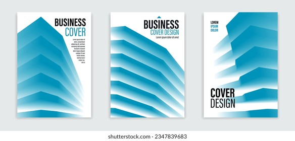 Business style office building modern architecture look like abstraction vector abstract background, covers or posters set, architectural structure abstraction.