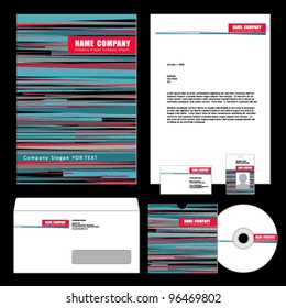 Business style template. Vector illustration.