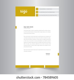 Business style templates, Letter Head Vector Illustration