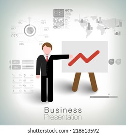 Business succes concept design